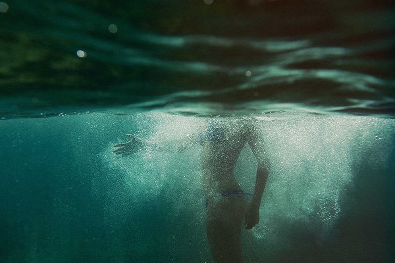 Bikini Blue Under Water